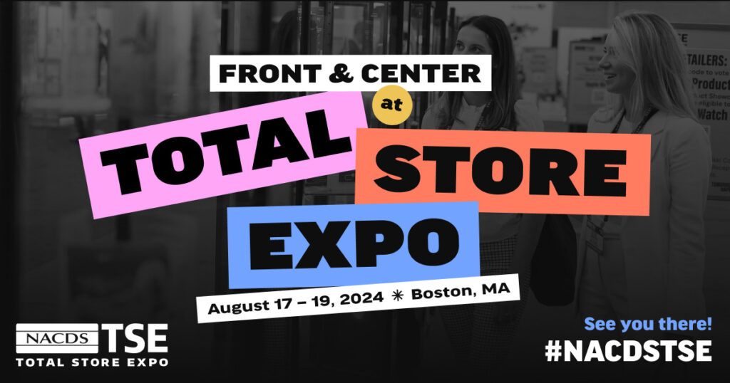 Example NACDS TSE event graphic, showing the event logo, date and location